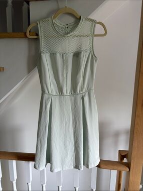 Dynamite Sleeveless A-Line Dress in Pale Mint